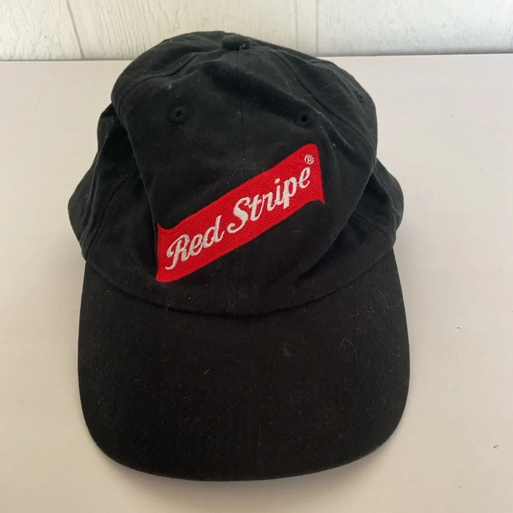 Red Stripe Baseball Hat OSFM